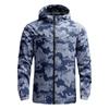Men's Outdoor Casual Zipper-style Hooded Printed Jacket, Quick-drying Thin Windproof And Waterproof Sports Windbreaker Jacket