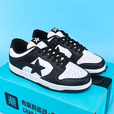 Лидер продаж: летние кроссовки, повседневная обувь, спортивная обувь с черно-белой пандой, женская обувь с пятиконечной звездой