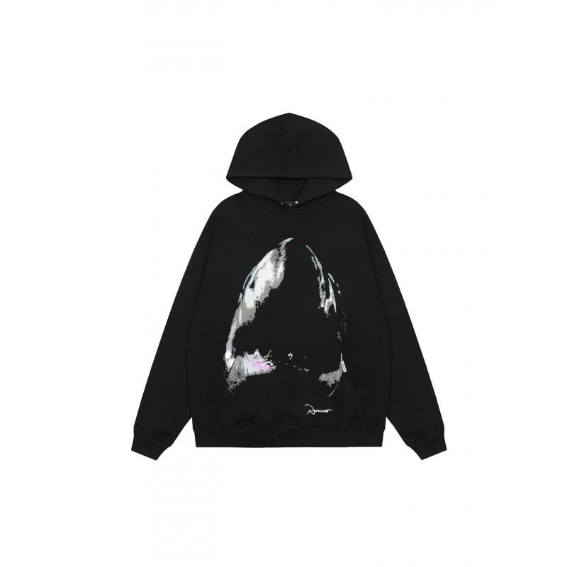 Unisex Hooded Sweatshirt With Letter Print Loose Fit Cotton Pullover Teens Adults Fall Casual Wear