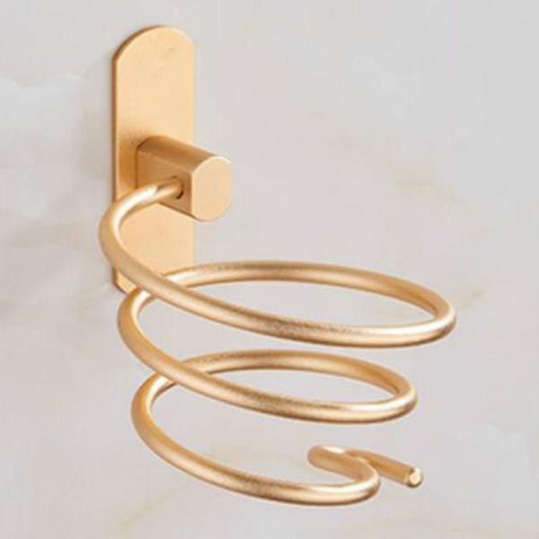 Полка для фена, алюминиевый настенный держатель для ванной комнаты, полка для хранения