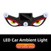 Suction Cup Mount Car Ambient Light Blinking Moving Eyes Anti-Rear-End Light  Universal Car Fit