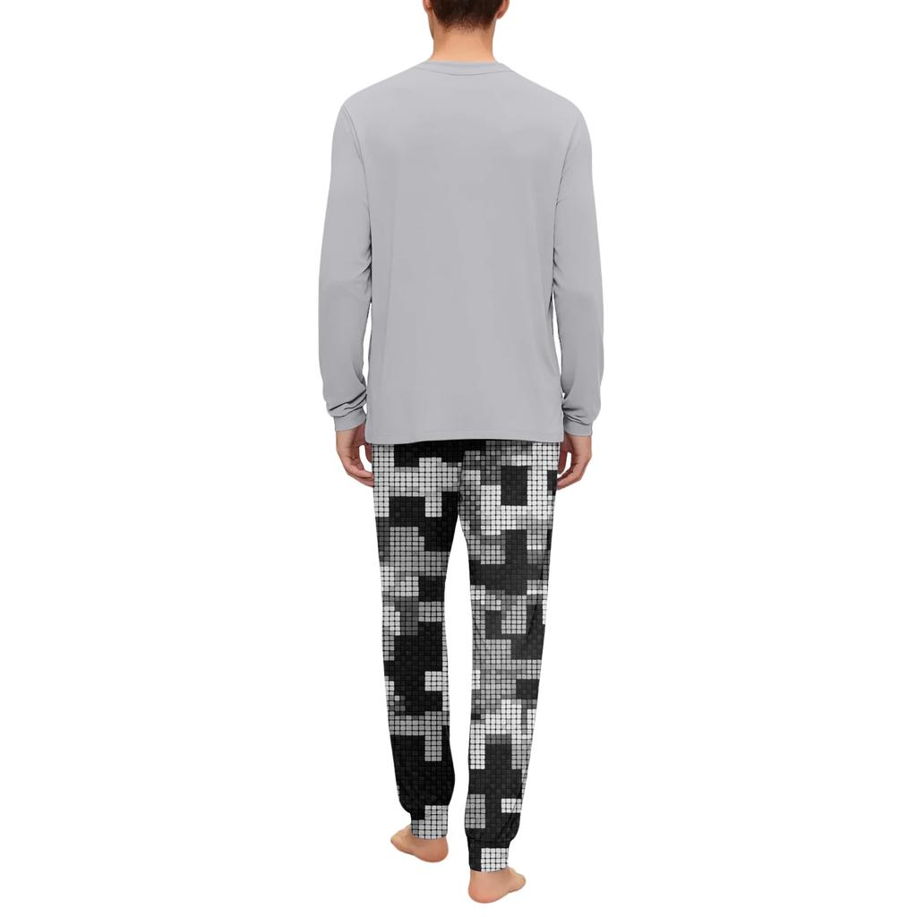 Men's Pajama Set, Long Sleeve And Long Pants, Two-piece Set