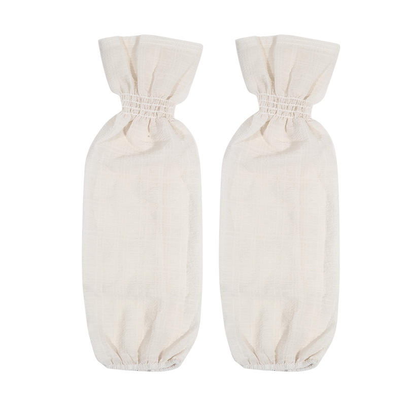 Summer Women's Ice Silk Sun Protection Arm Sleeves Elegant Pleated Bubble  Anti-UV Gloves Cooling Sleeves for Outdoor Driving Cycling