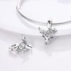 Dora Copper Plated 925 Silver Beaded Accessories Diy Cute Animal Bracelet Necklace Pendant Gift