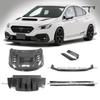 Subaru WRX VBH Капот в стиле Varis из углеродного волокна, Задний спойлер, Передний сплиттер, Пороги, Уголки заднего бампера.