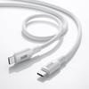 SANWA SUPPLY USB Silicone Cable 2.0 Type-C (PD240W, 0.5m, White) KU-CCPES05W