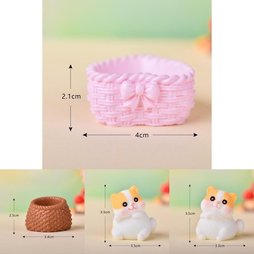 Detailed Resin Orange Tabby Cat Figurines For Creative Garden Projects