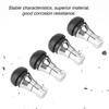 4Pcs Aluminum Alloy Rubber Tubless Wheel Tire Tyre Valve Stem Cap Kit