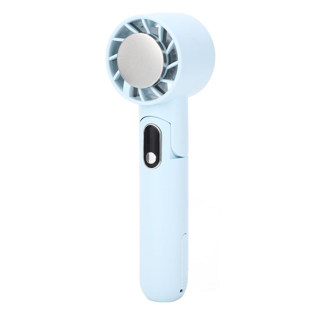 Handheld Cooling Fan 5 Speed Levels Adjustable USB Charging Portable Small Pocket Fan White