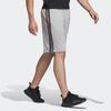 Мужские спортивные шорты adidas с логотипом-полоской, вязаные, повседневные, серые DU7831