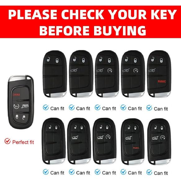 Silicone 392 key fob cover with Key chain Compatible with Charger Durango Challenger RAM 5 buttons (yellow)