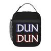 Мем Dun Dun (Закон, Порядок, Пародия) Изолированная сумка-ланчбокс для детей, школьная сумка-холодильник, термосумка для еды, сумка-тоут, контейнеры для ланч-боксов