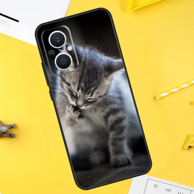 Милые котики в комплекте Чехол для OPPO Reno 14 13 12 11 10 Pro 8T 11F 12F 13F 14F 7 8 Lite OPPO Find X9 X8 X6 X5 Pro