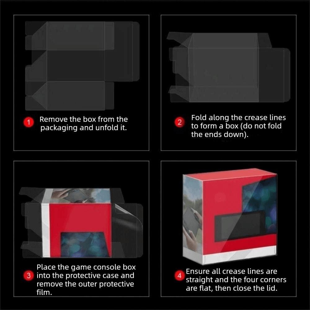 Transparent PET Storage Display Box for SWITCH NS OLED Console Console Packaging Storage