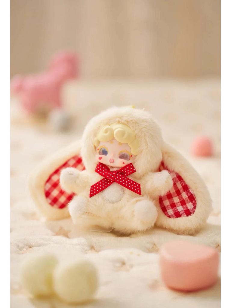 LuckyDeerNai Спокойной ночи, маленький кролик, детская плюшевая фигурка-подвеска из слепой коробки - Подарок-сердечко, четвертое поколение