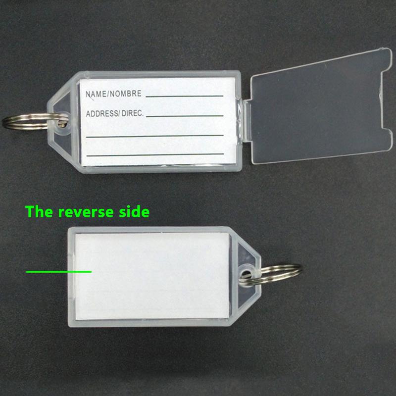 Baggage Tag Renovate Women Men Plastic Office Key Chain Candy Color Classification Hotel 1PC/5PCS Marking Number Jewelry Accessory