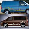 Наклейки на фургон для Volkswagen VW Transporter T6, графика для кемпера, альпинизм, стиль кемпинга, декали, аксессуары для автотюнинга