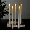 Flameless Pointed Candle Light Long Christmas LED Candle Battery Powered Decorative Church Flickering Candle Light for Event