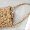 Yogodlns Summer Straw Shoulder Bag Women Large Capacity Rattan Bucket Bag Handmade Woven Beach Bag
