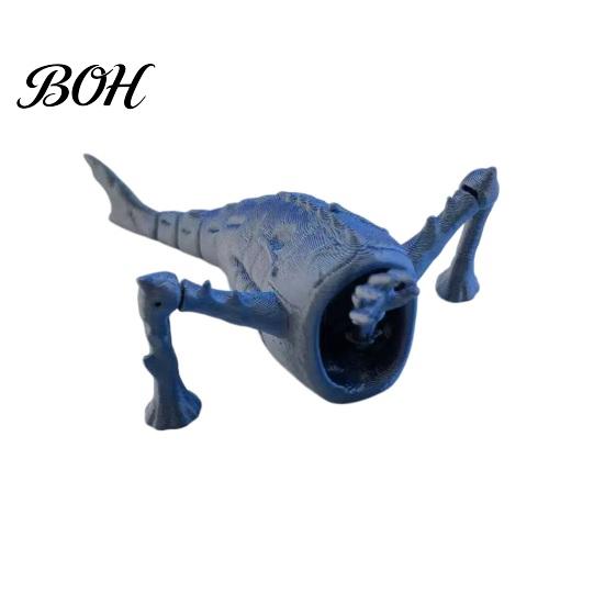 Horror Lover Gift Idea 3D Printed Sea Monsters, Articulated Fidget Toy, Eater Deep Creature Predator Sculpture Collectible, Stress Relief Desk