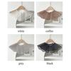 Pearls Fake Collar Embroidered Lace Shawl Casual Detachable Collar  Shirt