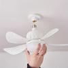1pc Ceiling Fan with Light and Remote Control, Small Light Bulb/ceiling Fan, Suitable for Bedrooms, Kitchens, and Living Rooms,