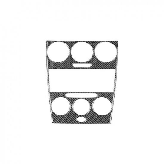 Наклейка-накладка на центральную панель управления из углеродного волокна для Mazda 6 2006 2007 2008