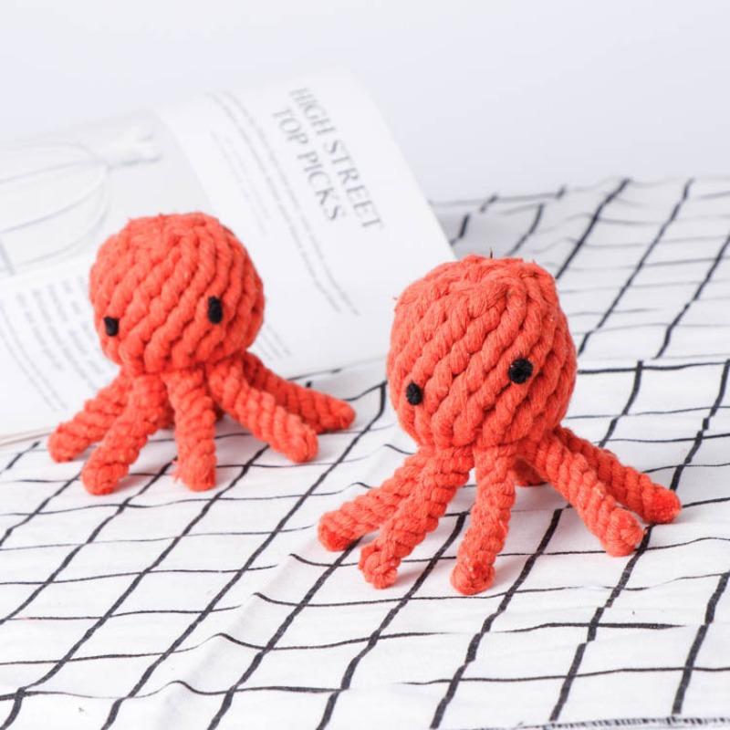 Pet Toy Dog Bite Resistant Woven Cotton Rope Toy Medium and Large Dog Grinding Teeth Cleaning Dog Bite Rope