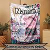 Custom Name Personalized Peppa Pig Print Blanket, Home Decor, Bedroom, Sofa, Camping, Couch, Gifts for Birthday Christmas