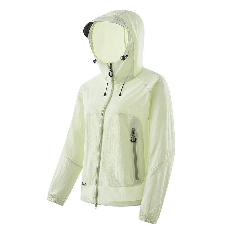 Outdoor UPF10 + Ice Silk Sunscreen Clothing Men's Summer Light and Breathable Sunscreen Clothing Fashion Versatile Jacket
