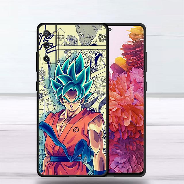 Чехол-аниме для Samsung Galaxy S20 FE S9 S21 S10 S22 Ultra 5G S21 Plus S7 S10e S8 черный мягкий бампер Dragon G-Gokus чехол Funda