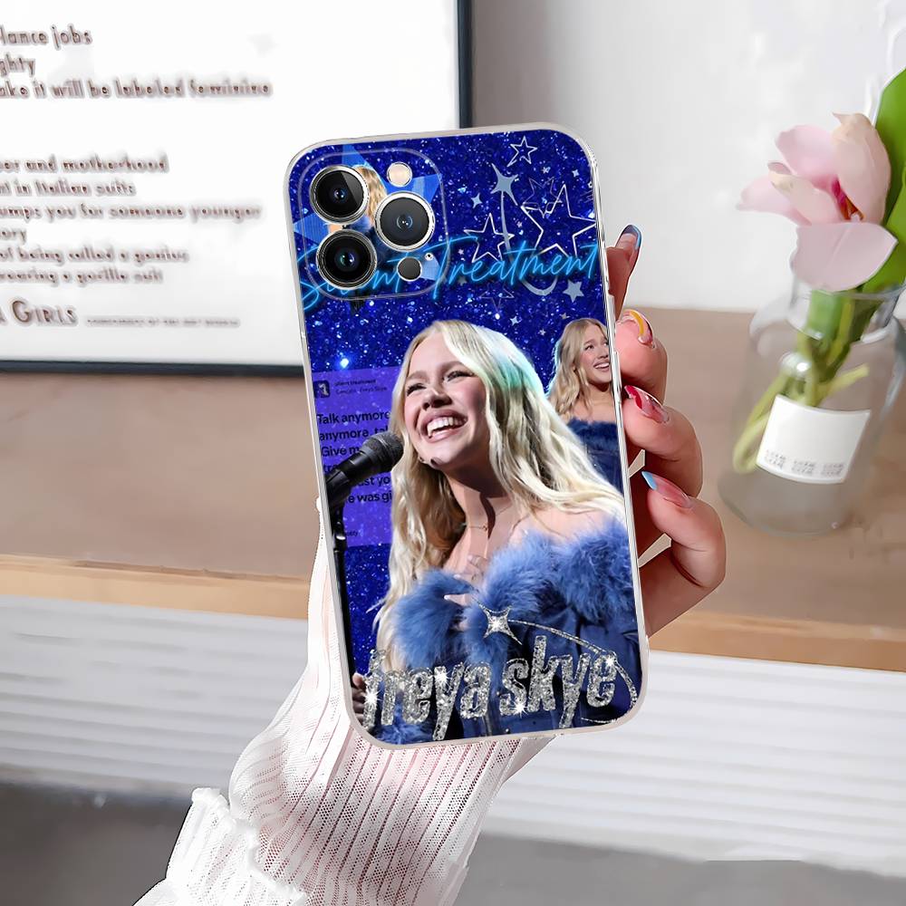 Singer F-Freya Skye TPU Silicone Case For IPhone 11 12 13 14 15 16 17 Pro Max Shockproof Clear Back Cover