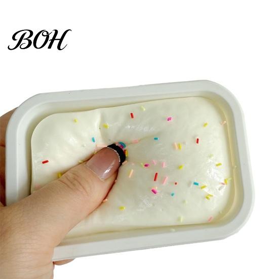 Squeeze Stress Ball Ice Cream Cake Toy, Slow Rising Relief Toy Simulation Dessert Food Pinch for Anxiety Relieving Office Reducer