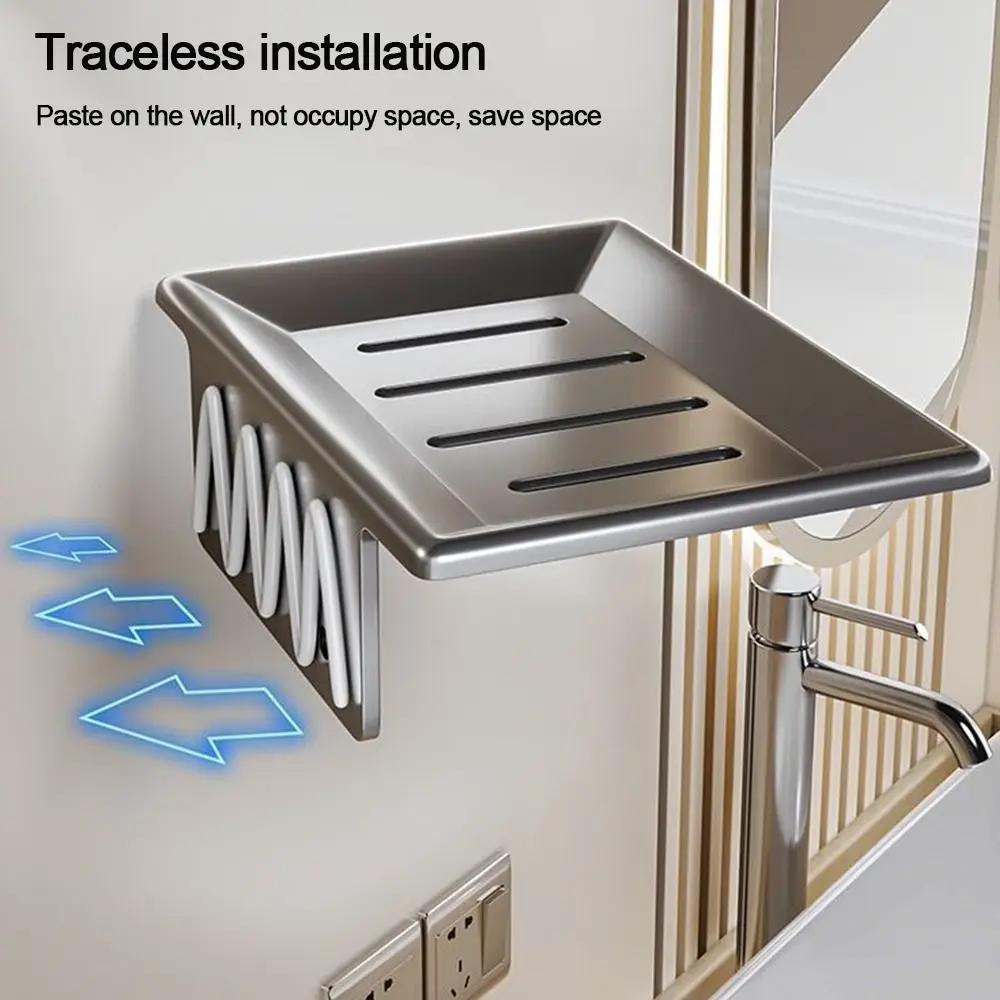 Держатель для мыла для ванной комнаты, настенный держатель для мыла, органайзер, металлическая мыльница, ящик для хранения, аксессуары для ванной комнаты