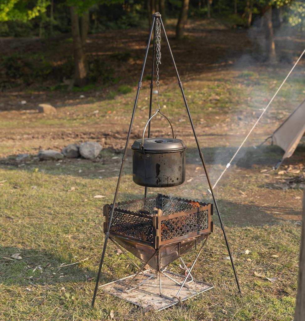 CAMPING MOON Очаг из нержавеющей стали для костровых ям TKB-315-CU Пластина, Средний,