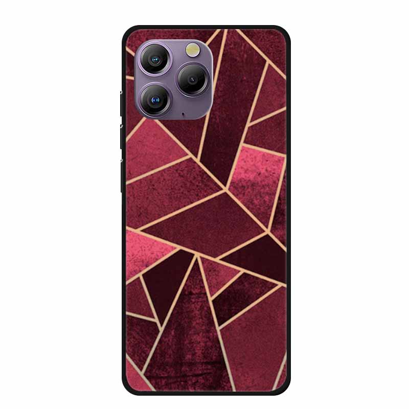 Soft Space Cover for Blackview A96 Case Flower TPU Cat Silicone Phone Cases for BlackviewA96 Cover Shockproof Lovely Shell