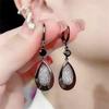 Red Crystal Butterfly Tassel Pendant Earrings for Women able Personalized Daily Accessory Party Jewelry Birthday Gifts