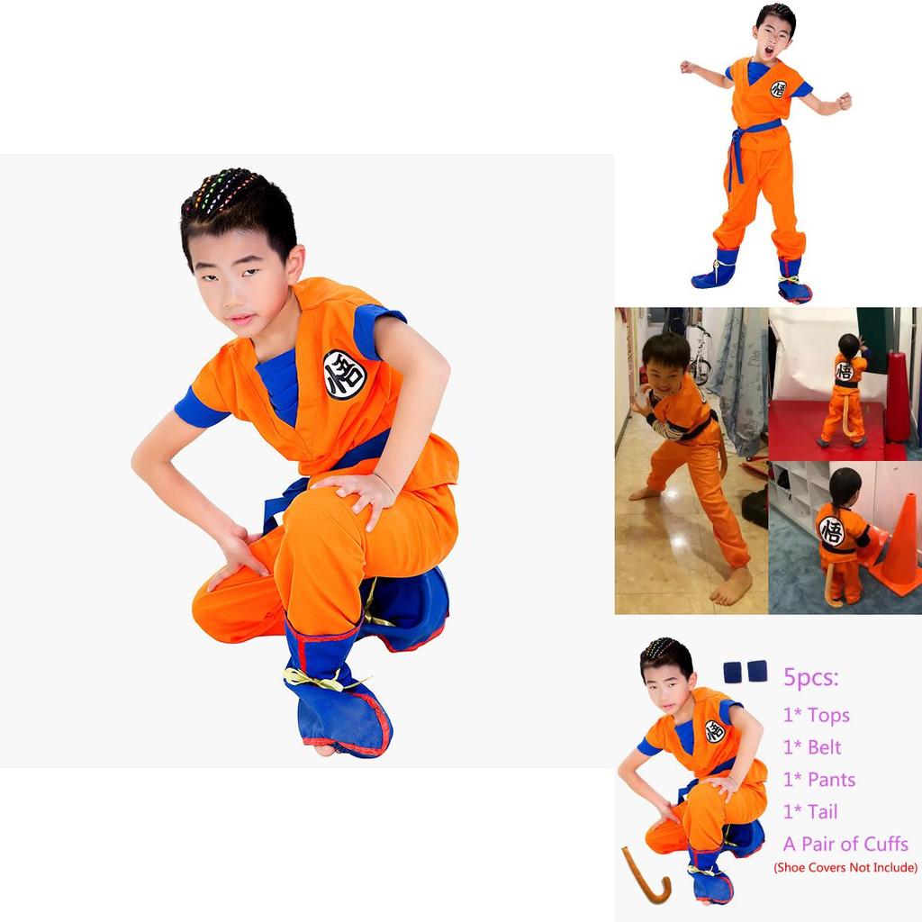 Стильный аниме костюм Гоку из Dragon Ball Z для комфортных маскарадных мероприятий