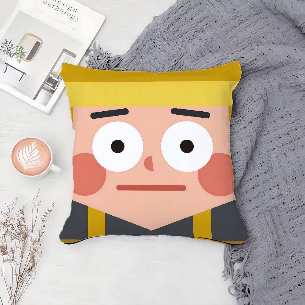 Милый Смешной Абстрактный Персонаж Аватар Наволочка с Принтом Наволочка Гостиная Диван Подушка Чехол Декор Комнаты Спальни