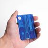 Card Type Ultra Thin Outdoor Multi Tool Pocket 12 in 1 Outdoor EDC Gadget Durable Multipurpose Outdoor Emergency Tools
