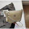 Small bag women's 2025 new messenger bag fashion trend line Korean niche high-end chain handbag women's bag
