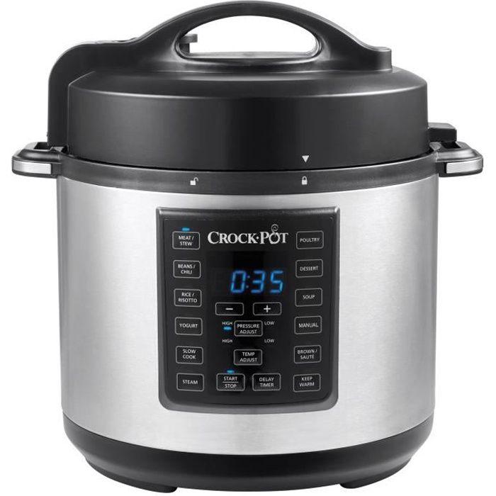 Multi-Cuiseur - Crock Pot - CSC051X-01 - 12 Programmes - 1000 W - 6 L Argent