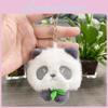 Charming Miniature Plush Panda Toy Keychain Cute Animal Hanging Decor Gift Item