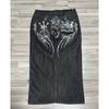 RogueWave High Street Gothic Embroidered Black Y2K High Waist Jeans American Retro Street Couple Casual Pants