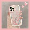 Cute Heart Love Shockproof Bumper Transparent Phone Case For Iphone 14 13 12 11 Pro Max Soft Silicone Clear Back Cover Case