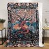 1pc Medieval ornate Baroque dragon blanket, al season lightweigh Poster blanket home office outdoor nap multifunc Poster blanketional blanket