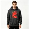 Men Anime Printed Pullover Hoodie Casual Long Sleeve Warm Streetwear Sweatshirt