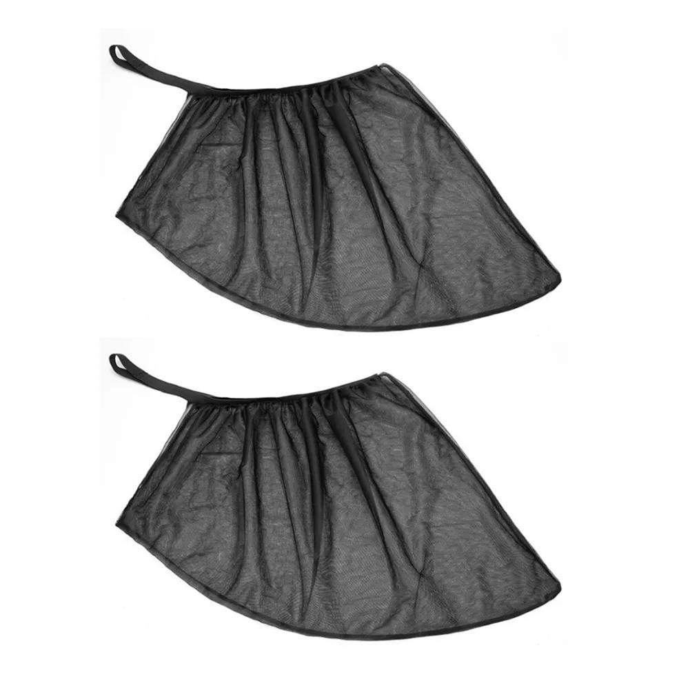 2pcs Car Window Screen Door Covers Front/Rear Side Window UV Sunshine Cover Shade Mesh Car Mosquito Net For Baby Child Camping
