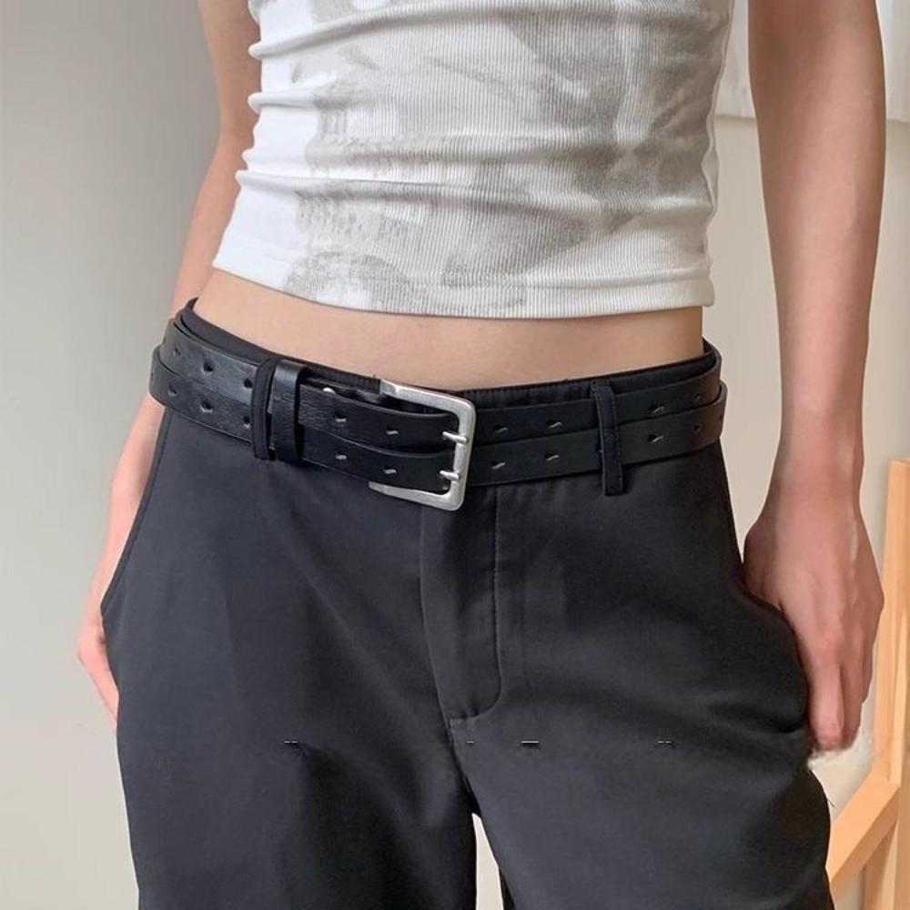 Vintage Waist Belt Leather Dress Jeans Belt Fashionable Women's Belt Spicy Girls