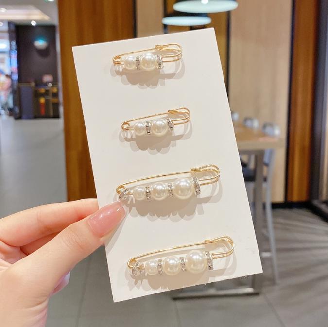 Элегантная брошь и булавка на талию с жемчугом для женщин